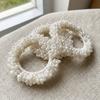 Beaded Faux Pearl Hair Ties Hand-Woven Hair Accessories Decorative Elastic Hair Rope  Party