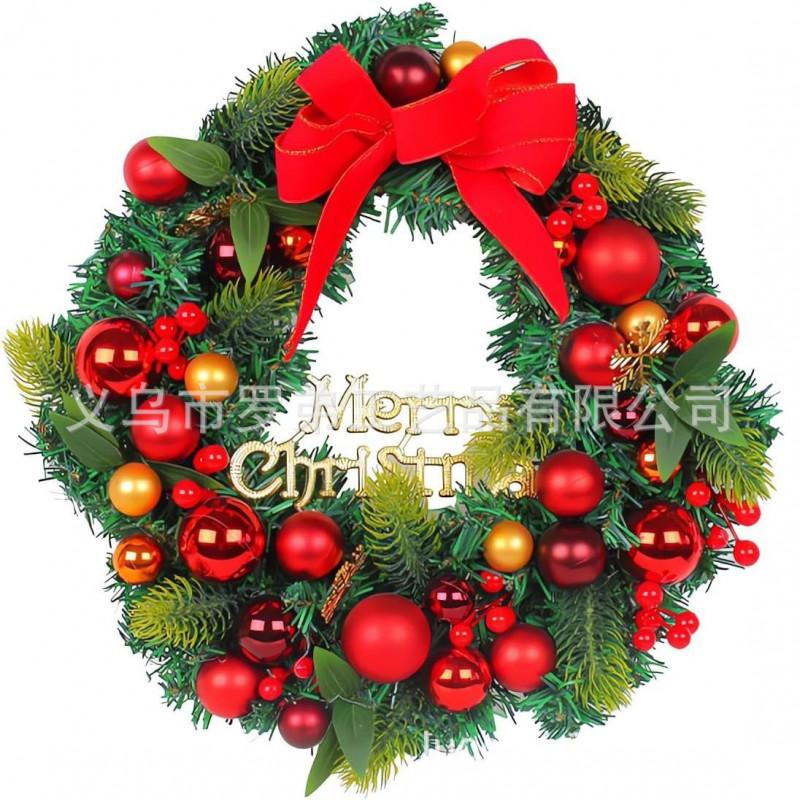 Christmas Wreath Door Hanging Decor Home Mall Window Party Festive Simulation Ornament
