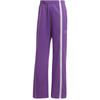 Stella McCartney Damen Hose mit seitlichem Reißverschluss und weitem Bein Violett HT0087