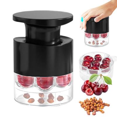 Outils Dénoyauteur de Cerises 7 Trous Dénoyauteur de Fruits Séparateur de Pépins Enlever les Noyaux de Cerises Évideur de Fruits Gadget de Cuisine