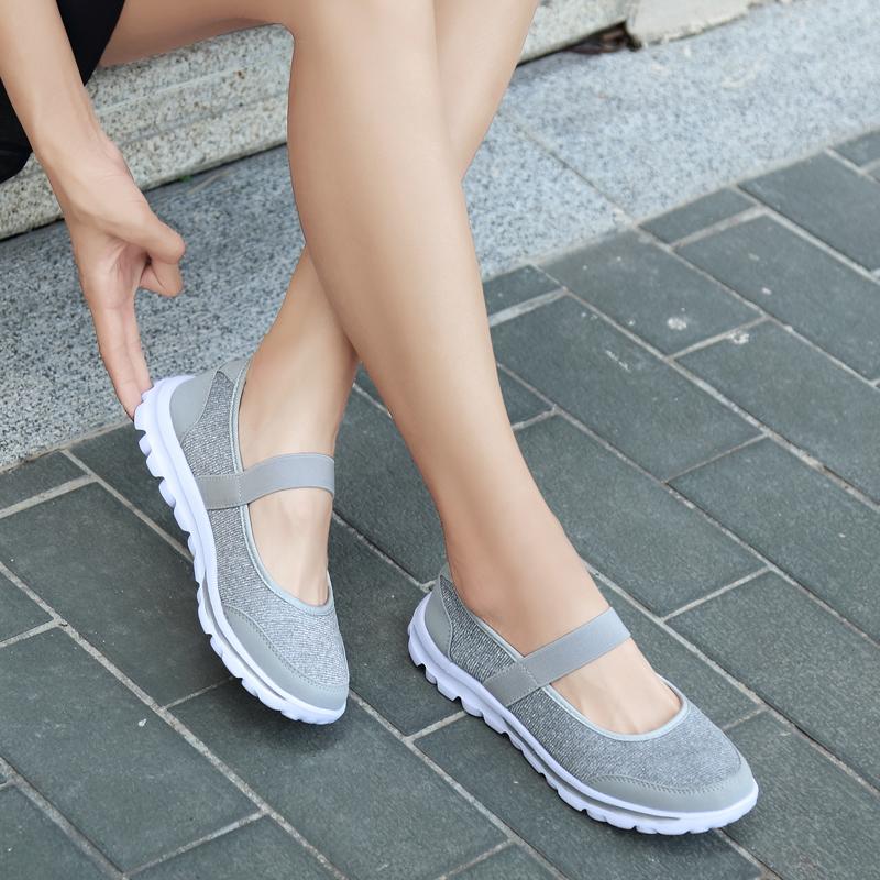 Spring Summer Women Sneakers Casual Shoes Female Loafers Slip On Breathable Trainers Women Flats Shoes Tenis Feminino WSH3305