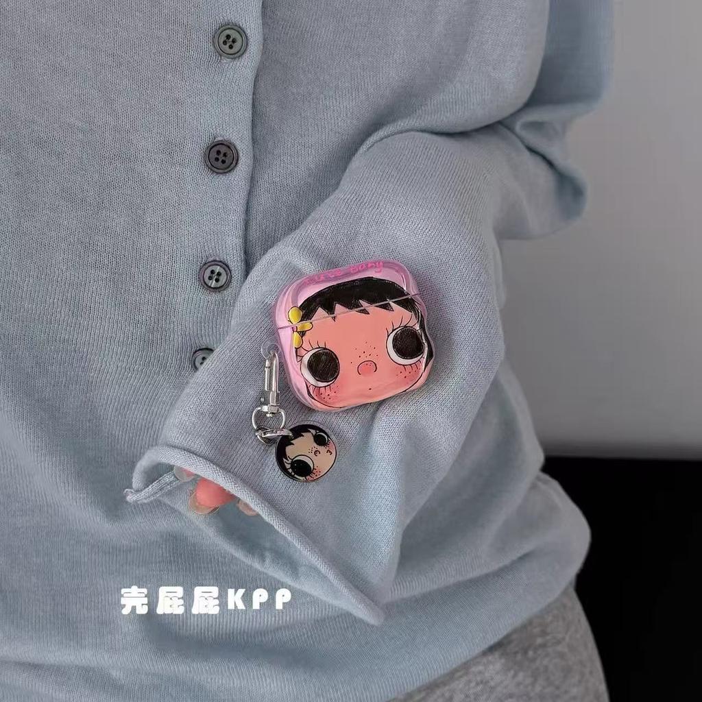 Semi-transparent cute cartoon Xiaoyu applies to AirPods1/pro1 generation Apple wireless bluetooth headset case 1/1
