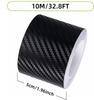 3D Carbon Nano Fiber Tape Car Bumper Door Guard Protection Film Door Sill Protector Sticker Black Waterproof Anti Scratch