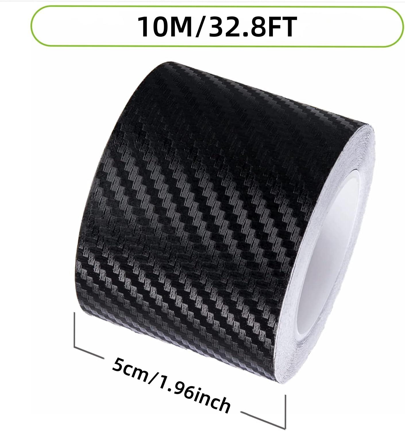 

3D Carbon Nano Fiber Tape Car Bumper Door Guard Protection Film Door Sill Protector Sticker Black Waterproof Anti Scratch 10M