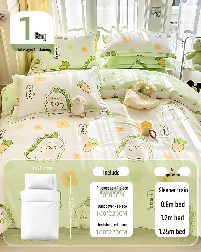 100% Baumwolle Dickes Einweg-Bettwäsche-Set: Bettlaken, Bettbezug & Kissenbezug - Tragbar, Schmutzabweisend für Hotel & Reise