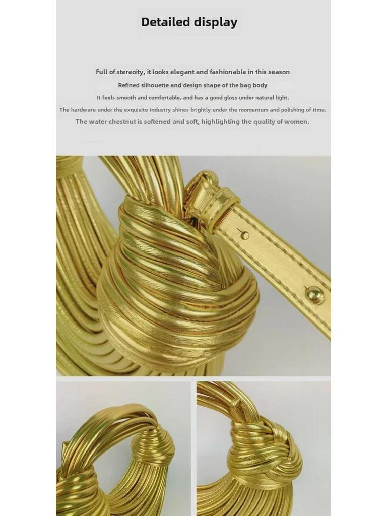 Kantonská přeshraniční tkaná taška: Unikátní uzlový design ramen drátu s všestranným stylem podpaží