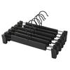 10PCS Clothes Hangers with Adjustable Clips 4 Color Options Space Saving for Travel Home Wardrobe Clothing Organizer