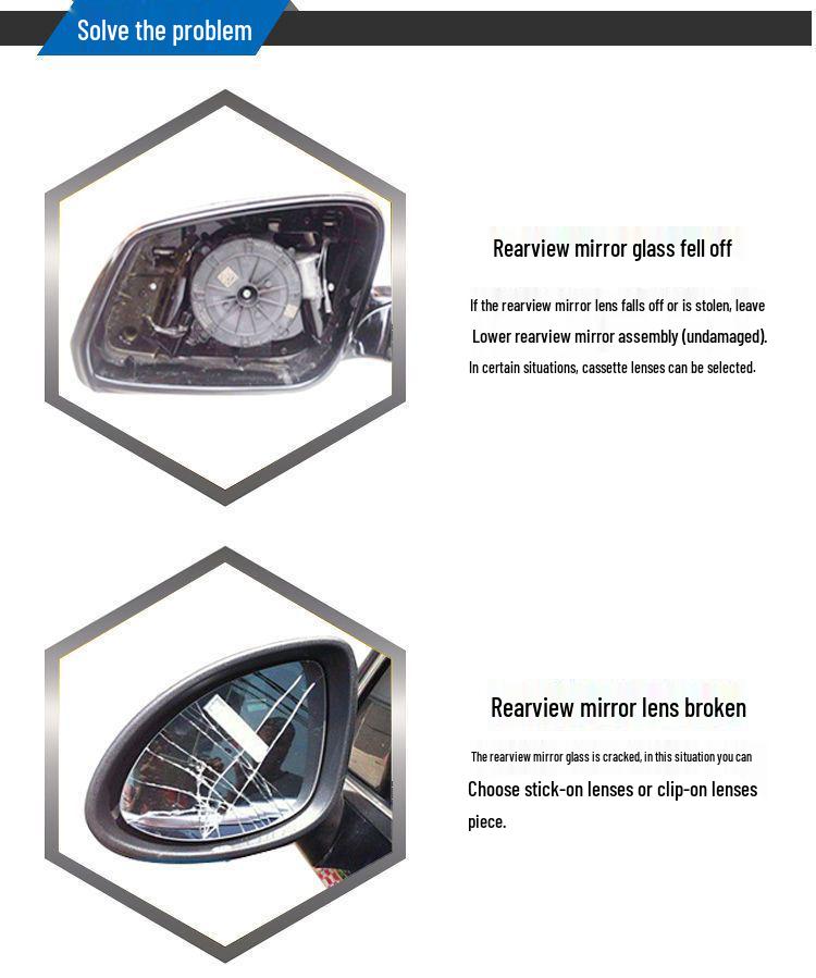Wuling Bingo Reversing Mirrors: Wide View, Anti-Glare, Reflective