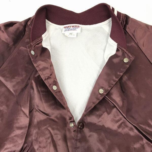 HARTWELL SPORTS Nylon Stadium Jacket [Men L] Vintage USA 80-90s(USED)