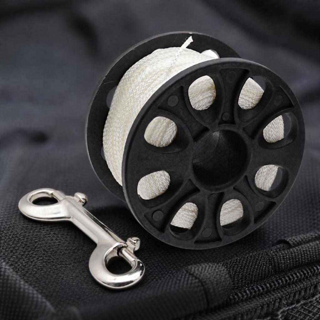 Diving Reel with Double-Ended Clip Reinforced Nylon Line Safety