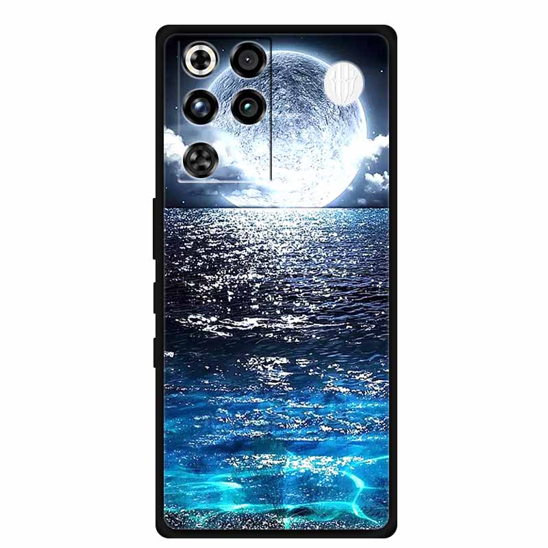 For ZTE Nubia RedMagic 11 Pro 5G Case Black TPU Cool Animal Silicone Back Cover For RedMagic 11 Pro Cases 11Pro Coque Funda Para