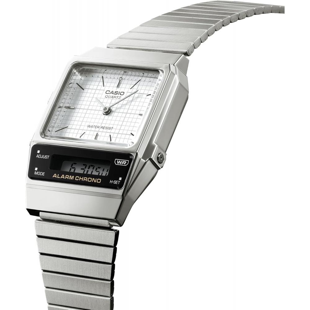 Casio Men S wriStwatch Aq 800e 7a White