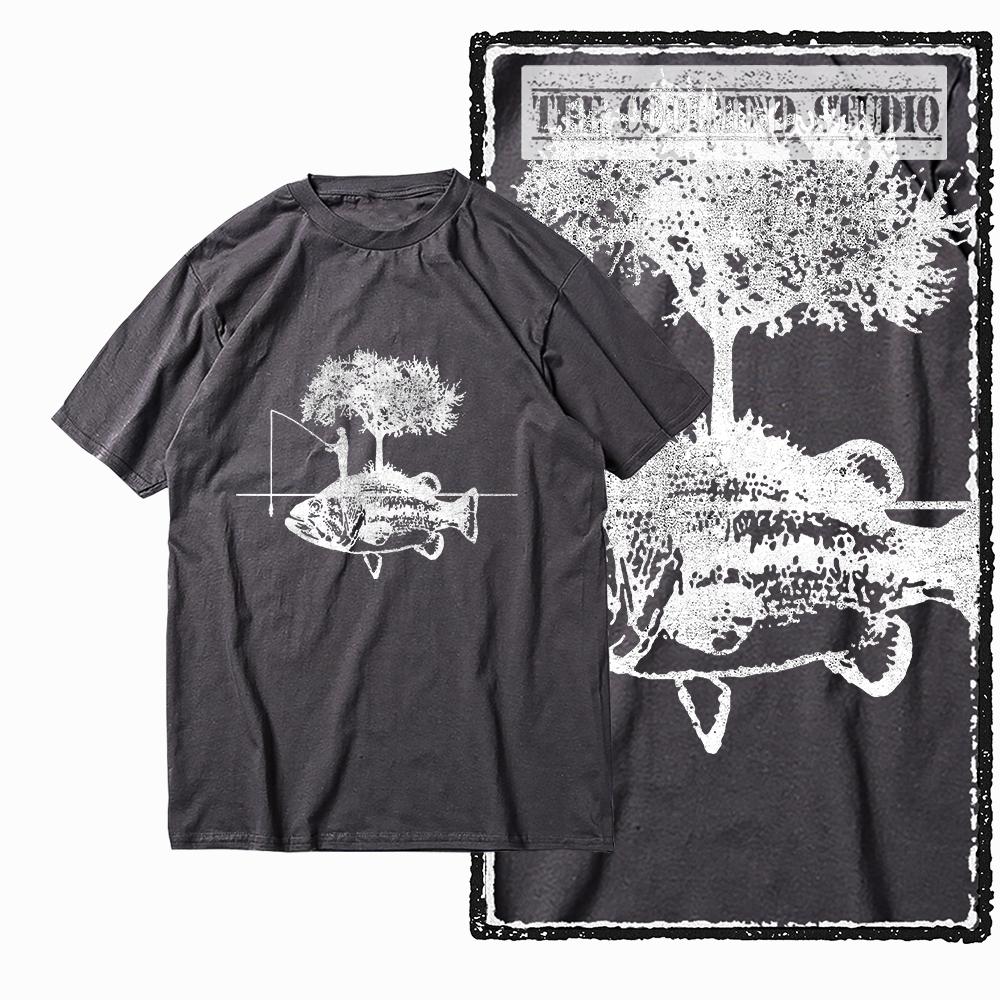 Coolmind Z1015 100% Baumwolle exklusiver Grafik Herren T-Shirt Angel-Print große Größe Rundhals-T-Shirt für Männer coole T-Shirts für Männer