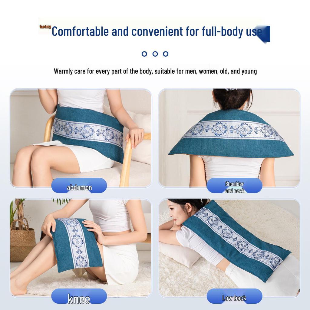 Electric Sea Salt Heat Therapy Pack - Full Body Heating and Moxibustion Physio Bag
