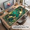 Floral Garden Theme Customized Mouse Pad Personalized Print Name Text Desk Mat For Home Office Table Decor