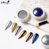 monja 5Pcs/Set Nail Art Set Magic Mirror Powder Semi Solid Magic Molding UV Glue 2Pcs Sponge Brush Manicure Design Tools