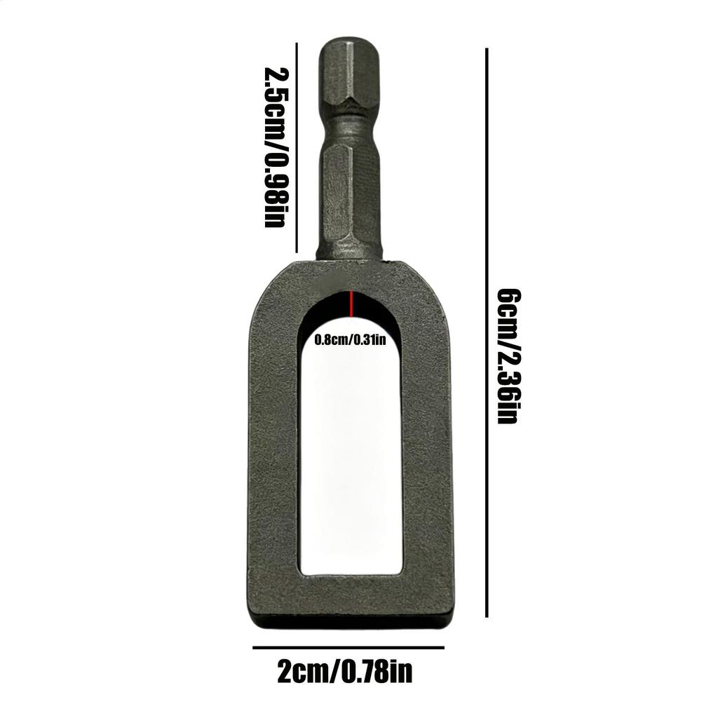 Wire Twister for Drill Hexagonal Cable Wrapping Bit Wire Twister Drill Bit for Pipe Chain Link Netting Installation Ranch