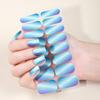 Glitter Nail Polish Strips with File Easy Apply Remove Self Adhesive Women Full Nail Sticker Home Manicure DIY Nail Art Decoration Wrap