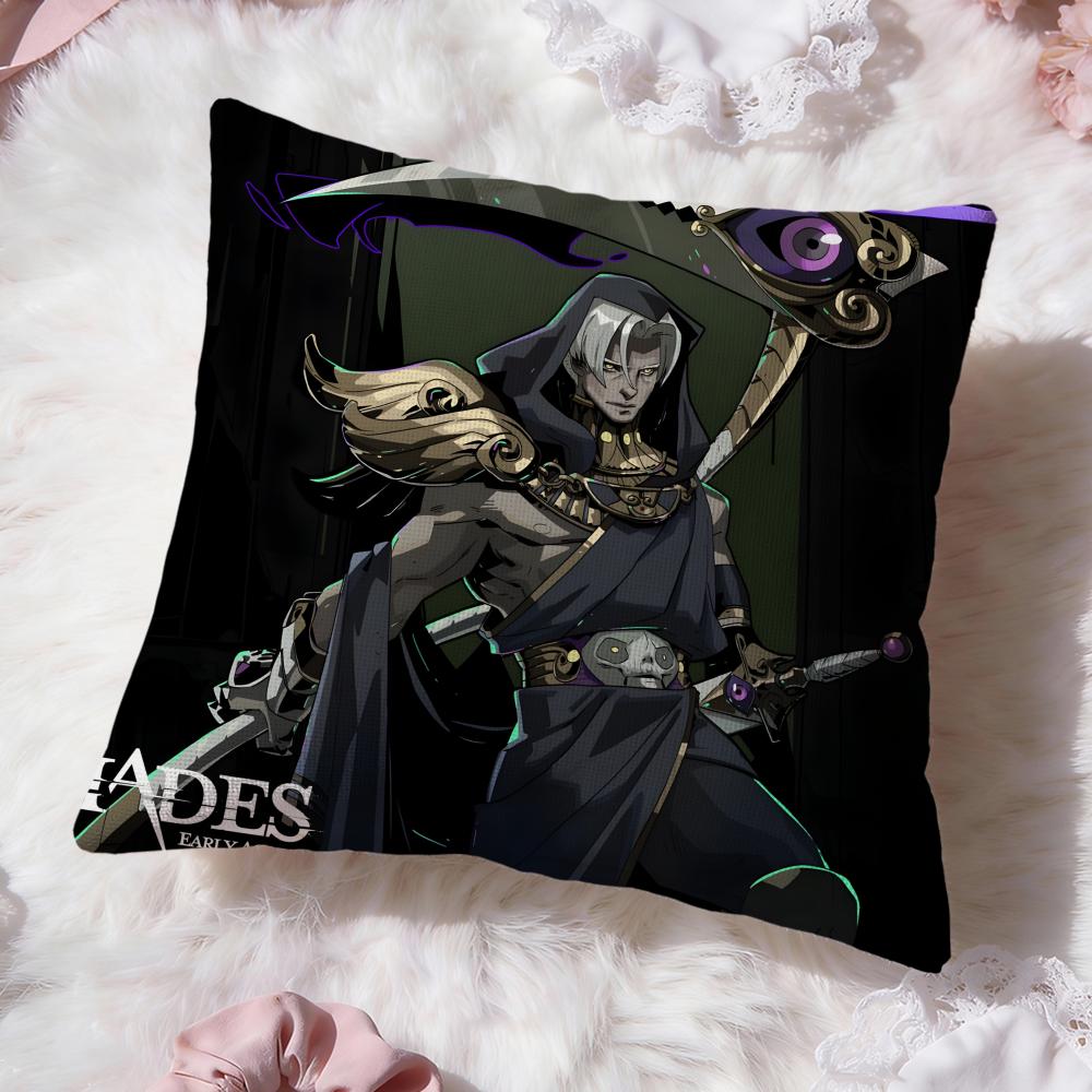 Game H-HadesS Cushion Cover Premium Comfort Reversible Pillow Cove -Two In One Design for Any Room & Car Interior