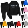 Peluş Uzun Kollu Pantolon Gevşek Kazak Kapşonlu Sweatshirt Seti Çocuklar İçin
