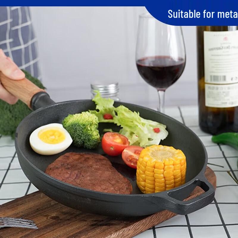 Толстая чугунная сковорода Kangfu