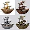 Lotus Leaf Ingot Minimalist Fountain With Abs Material For Home Decor And Gift