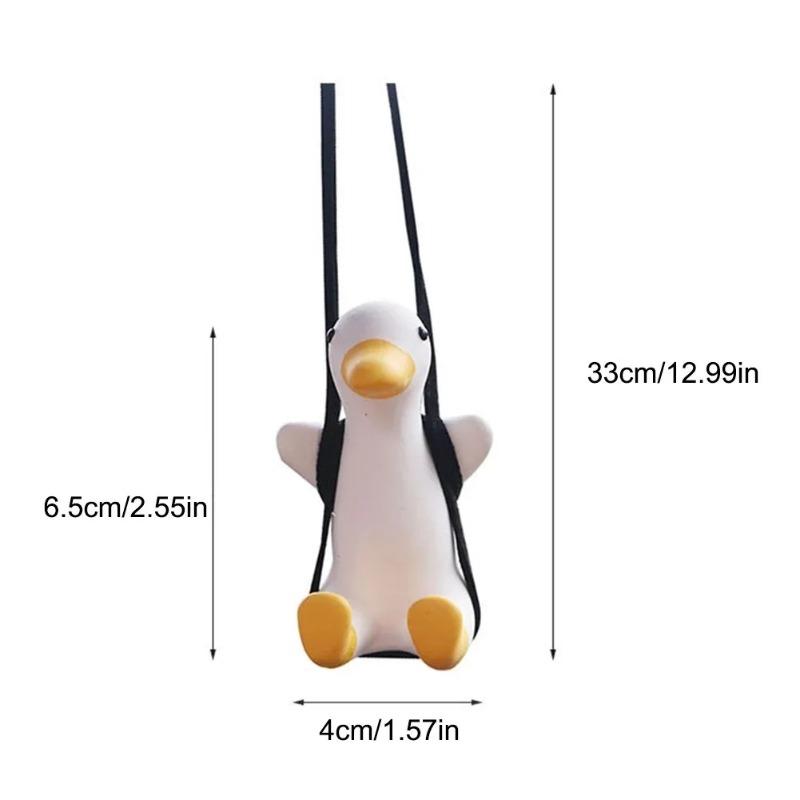 Rearview Mirror Decoration Car Pendant - 1PC Cute Swinging Sunglasses Duck Hanging Swing
