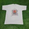 Camicia da campeggio con camino vintage anni '90 Taglia L 21x26