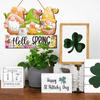 Decorative Welcome Spring Hangings Sign Handmade Woods Door Decorations