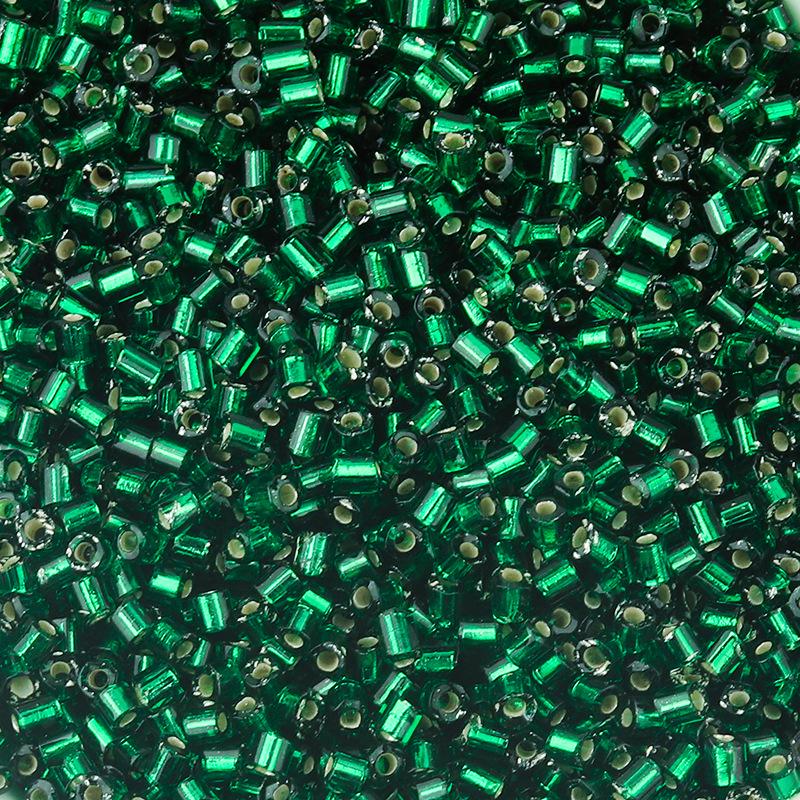 

Посеребренные 2,5 мм цветные стеклянные бусины-бисер для изготовления браслетов своими руками и проектов бисероплетения Diameter 2.5mm, Length 3mm, Hole 1mm, 50g/pack