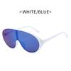 New One-piece Oversized Punk Sunglasses Women Luxury Brand Square Shield Sun Glasses for Men Wrap Around Goggle Eyewear Shades