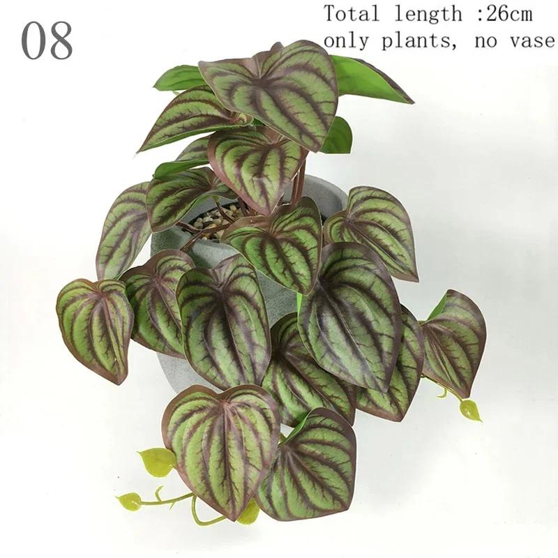 Artificial Terrarium Plants Vine Wall Hanging Flower Rattan Simulation Plastic Leaf Rattan Green Grass Home Balcony Garden Decor