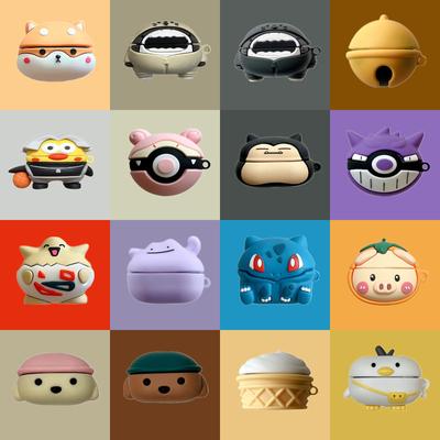 For Galaxy Buds FE Case Cute Cartoon Silicone Earphone Case For Samsung Buds 2 Live Pro Wireless Headset Protection Cover