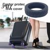 Contoured Silicone Cover Luggage Wheel Covers Mute Anti-scratch Suitcase Protector Protection Castor Sleeves for Traveling Easily Identifiable