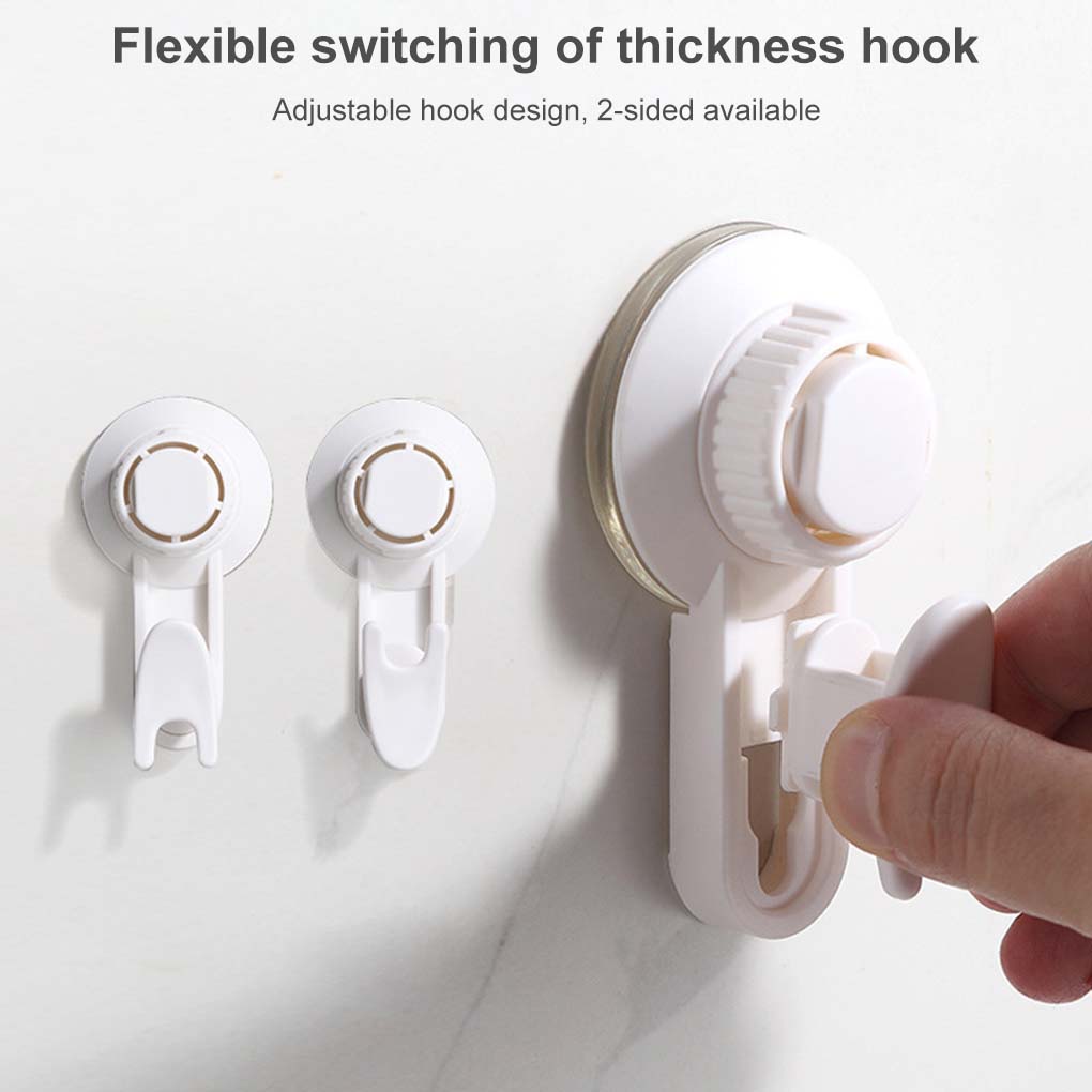 RecabLeght Suction Cup Coat Hook Adjustable Dual Use Wall Bathroom Hook For Home Kitchen Rack Hanger Clothe Towel Hanging Holder