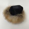Fluffy Winter Fur Hats Women Warm Furry Outdoor Real Fur Fedora Caps Thick Bucket Snow Dome Hat