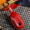Leather Car Remote Key Cover Case Holder Shell Protector Fob For Mercedes Benz A B C E S Class S400L Cla Cls Glc Gle Gls Eqe Eqs