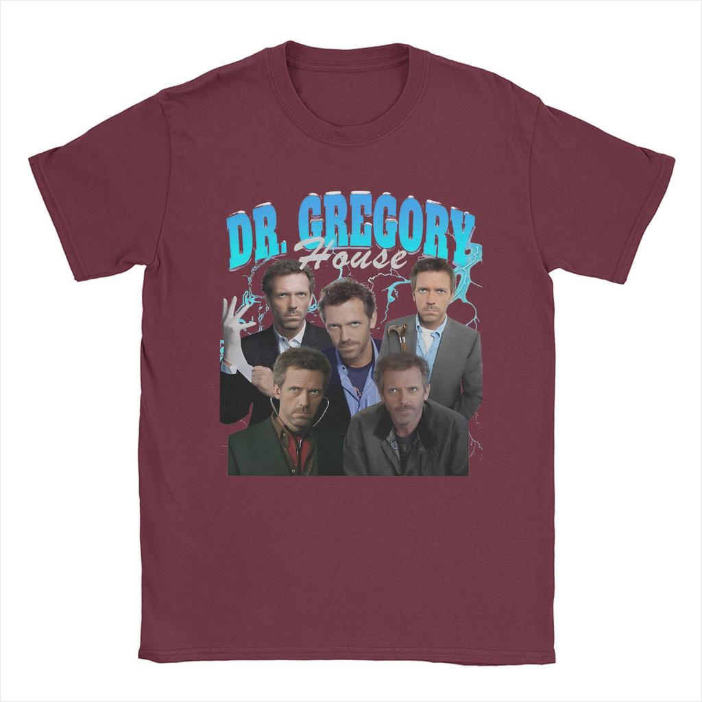 Men's House M.D. Dr Gregory House T Shirt TV Series 100% Cotton Clothes Funny Short Sleeve Round Neck Tees Plus Size T-Shirt