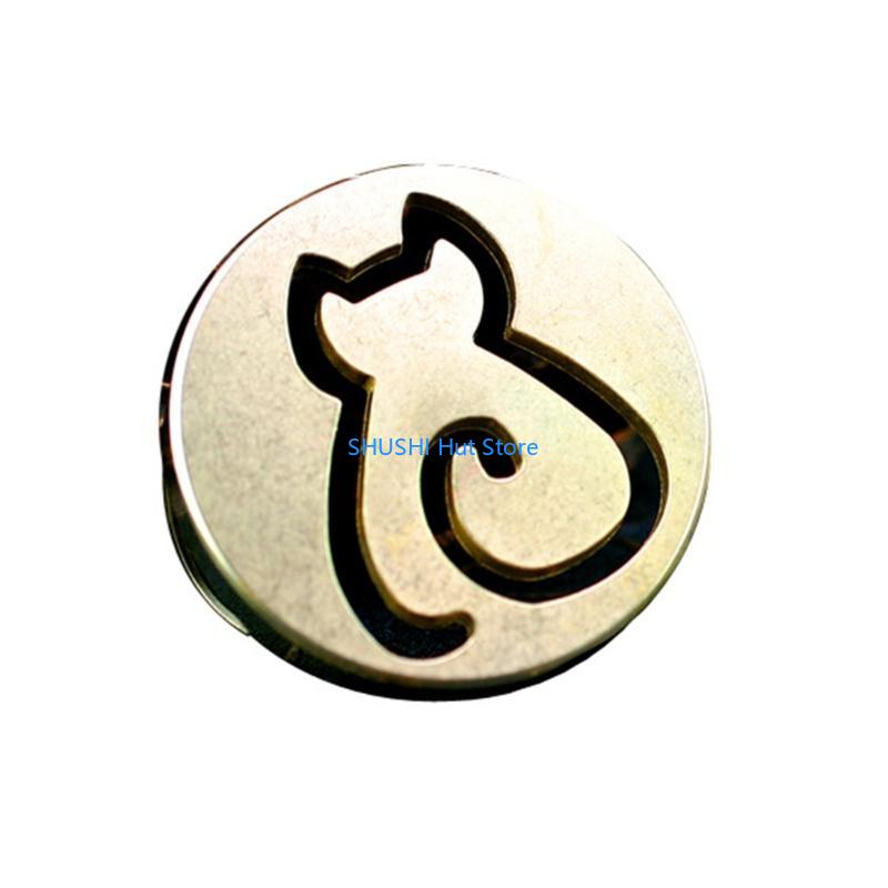 

Copper Incense Press Mold Cartoon Incense Seal Molds Making Gadget for Children Adults Hand Making Gift D57B