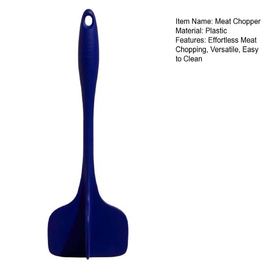 4 Blade Meat Chopper & Masher, Multifunctional Ground Meat Crusher, Food Fruit Vegetable Masher, Nonstick Mixing Chopper Tool for Ground Beef Potato