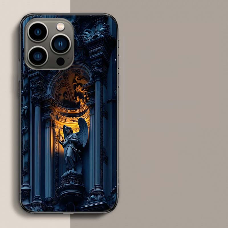 

Ангельская Грация Статуя Веры Чехол для Телефона Для Iphone 17 Air 15 Pro 14 Plus 16 Pro Max 17E 16E 12 13 Mini 11 Чехол Милые Fundas iPhone 17E