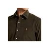 Polo Ralph Lauren FW22 Solid Logo Embroidered Long Sleeve Shirt Men shirts Olive-Green 710818761-014