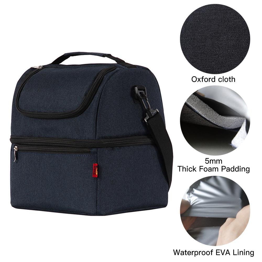 Borsa Frigo Termica Per Pranzo Con Posate – Impermeabile, 21x15x30 Cm, Per Bambini E Adulti