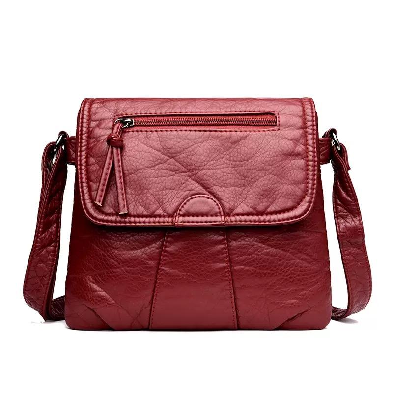 Women Soft Leather Shoulder Bag FemaleCrossbody Purse