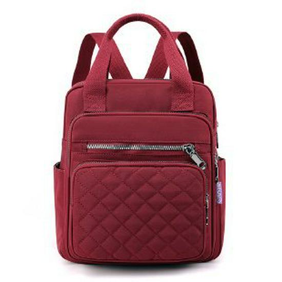 Women's Large Capacity Quilted Nylon Backpack - New Fashion Casual Travel Style