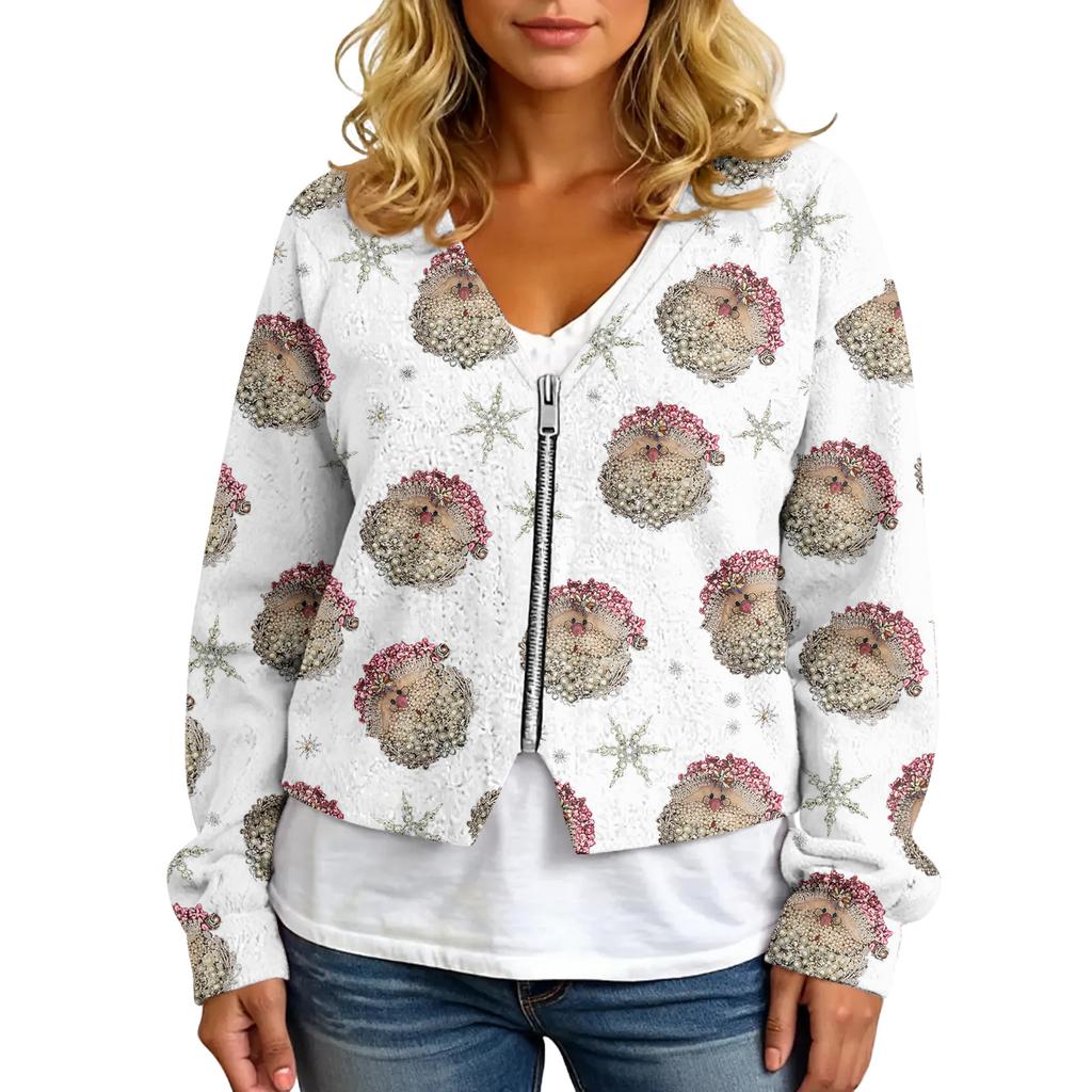 Womens Zip Up Sweaters Sweatshirts Long Sleeve Oversized Jackets Soft Casual Loose Tunic Tops