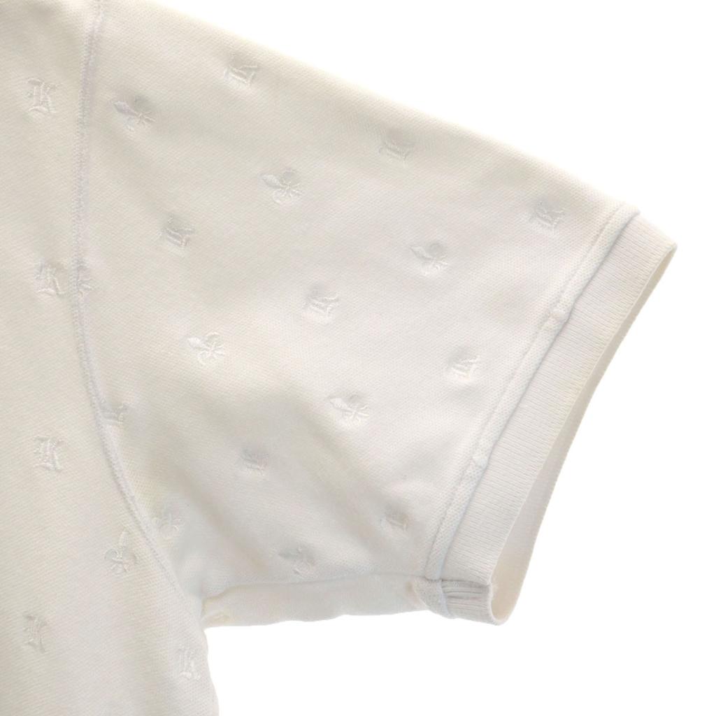 Karl Kani Short sleeve Polo shirt XL White Kanoko fabric Men's Used