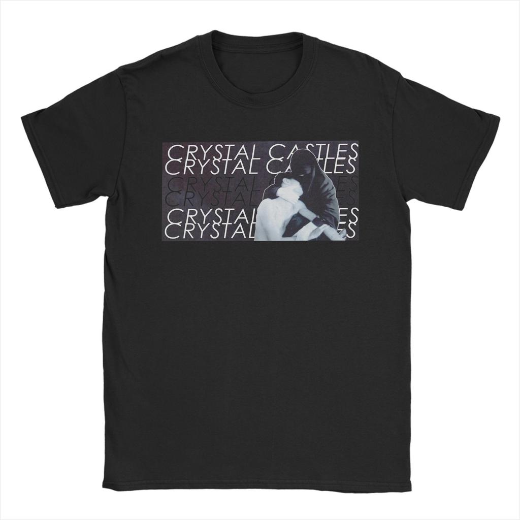 Camisetas Gráficas Unisex Crystal Castles Ropa de Música Electrónica Celestica Estilo Minimalista Camisetas de Manga Corta con Cuello Redondo Camiseta