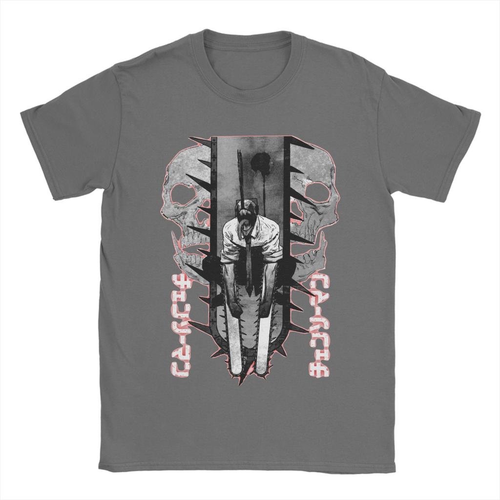 Men Women's Chainsaw Man Manga Art T Shirts  Cotton Clothing Vintage Short Sleeve O Neck Tees Gift T-Shirts