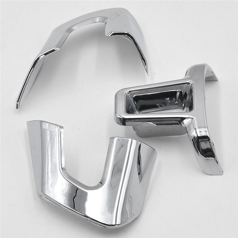 Durable-ABS Chrome Car Steering Wheel Decoration Cover Trim Sticker Fit For VW GOLF POLO JETTA MK5 MK6 Bora Accessories